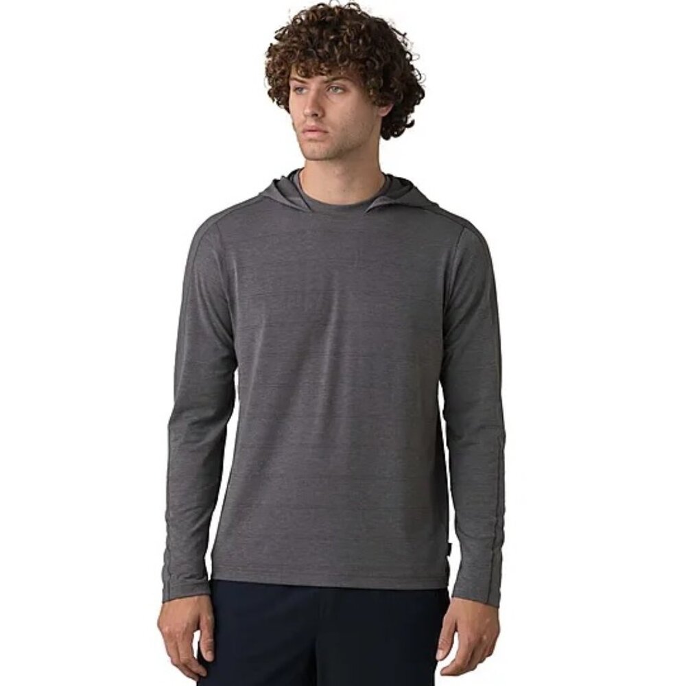prAna Hoodie Watchtower Sweatshirt Polyester Lyocell Stretch UPF 50+ Mens 2XL